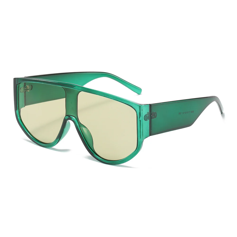 

Vintage Oversized One Piece Round Sunglasses Women Brand Designer Fashion Colorful Eyewear Men Goggle Shades Sun Glasses 2021