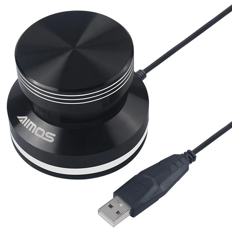 

AIMOS USB Multimedia Controller And Input Device Volume Control Knob With One Key Mute Function For Mac PC Computer