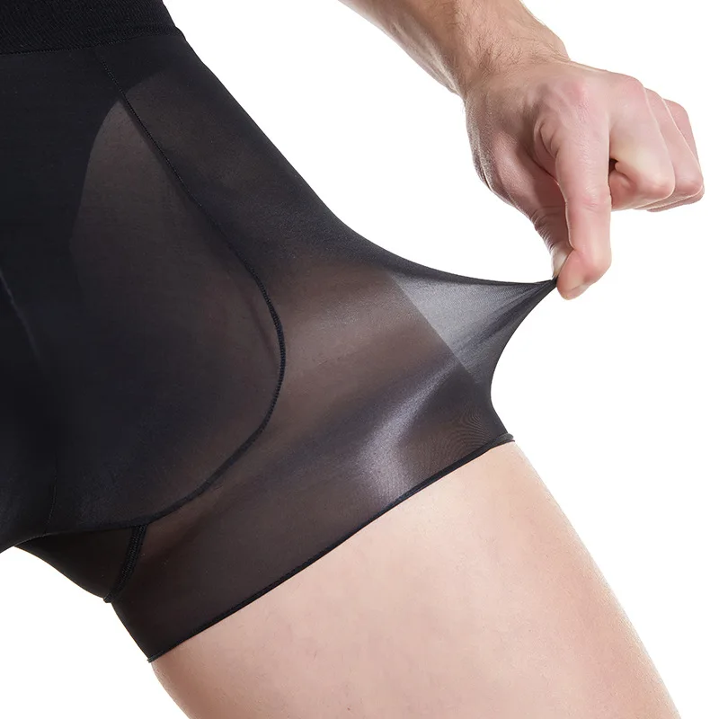 Мужское сексуальное прозрачное нижнее белье шорты боксеры ультратонкие