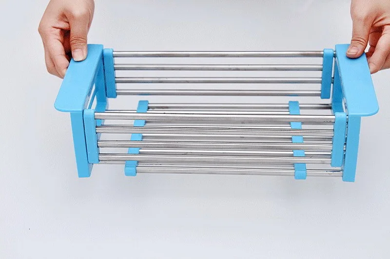 Регулируемая телескопическая сушилка из нержавеющей стали для кухонной