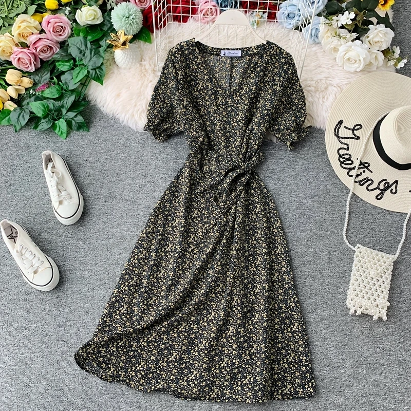 Винтажные элегантные женские платья весна лето женская одежда 2020 вечернее