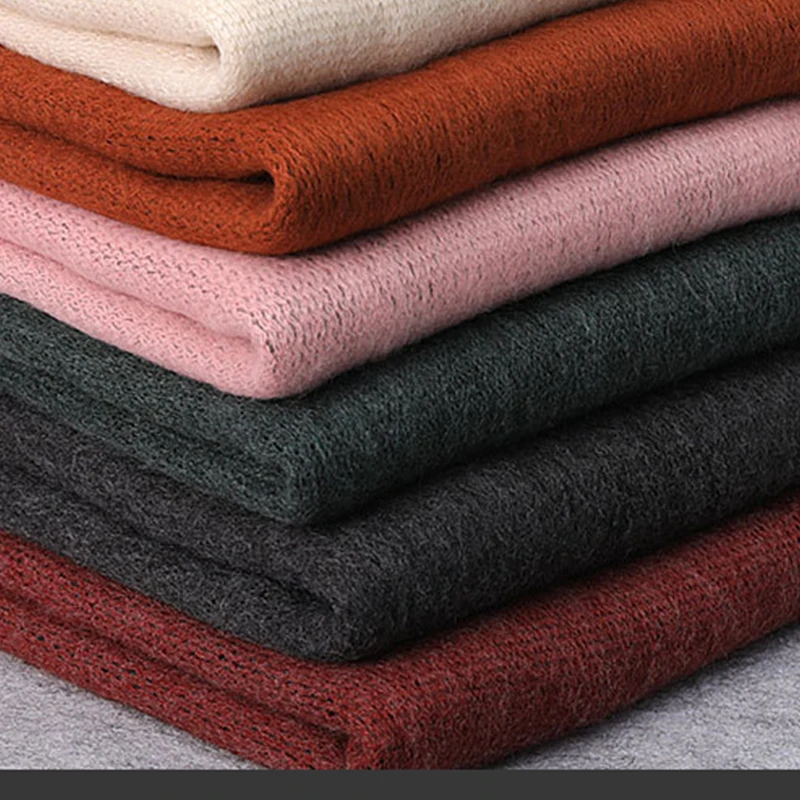 

Korean Version Knitted Thickening Scarves Female Cashmere Solid Tassel Womens Scarf 2019Winter Fashion Institute Wind Long Scarf