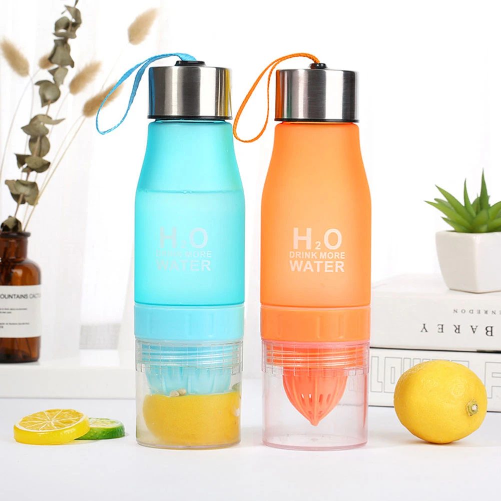 650 мл бутылка для воды пластиковая вливания фруктов инфузер напиток Портативный