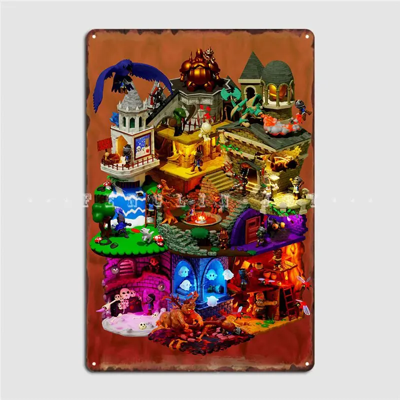 

Souls Demake Poster Metal Plaque Retro Wall Decor pub Garage Wall Cave Tin sign Posters
