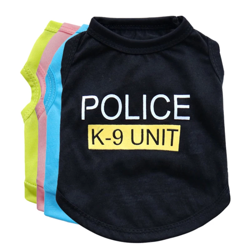 

Pet Dog Cat Vest Police K9 Unit Clothes for Small Medium Dogs,spring Summer Comfortable and Breathable Puppy Vest Dog Costume