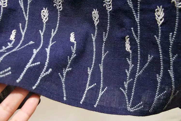 

Embroidery O-neck Cotton women loose Plus size tshirts 2020 new summer casual ladies red green navy t shirts female t-shirts top