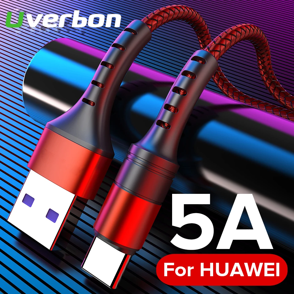 USB кабель 5A Type C для быстрой зарядки Huawei P20 P30 Mate 20 мобильный телефон шнур