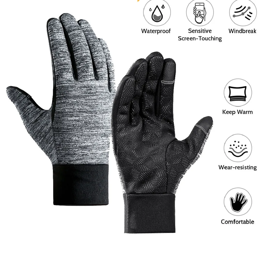 Лыжные ветрозащитные перчатки с сенсорным экраном спортивные mtb Нескользящие