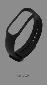 Браслет для Xiao mi band 3 mi Band 4 спортивный ремешок силиконовый ремешок для mi band 3 mi band 4 аксессуары браслет ремешок - Цвет: Black