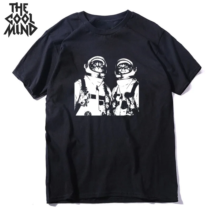 mo0167CM-BLK COOLMIND хлопковая крутая забавная Мужская футболка с коротким рукавом, Повседневная летняя свободная Мужская футболка, крутая футболка с круглым вырезом, мужские футболки - Цвет: mo0167CM-BLK