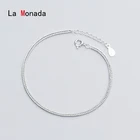 Женский минималистичный браслет-цепочка La Monada, из серебра 925 пробы, серебряные аксессуары 925 пробы, Изящные Ювелирные украшения