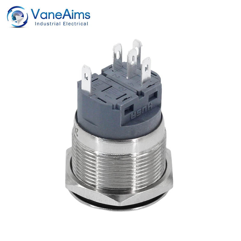 Металлическая маленькая кнопка фиксации питания переключатель мгновенного