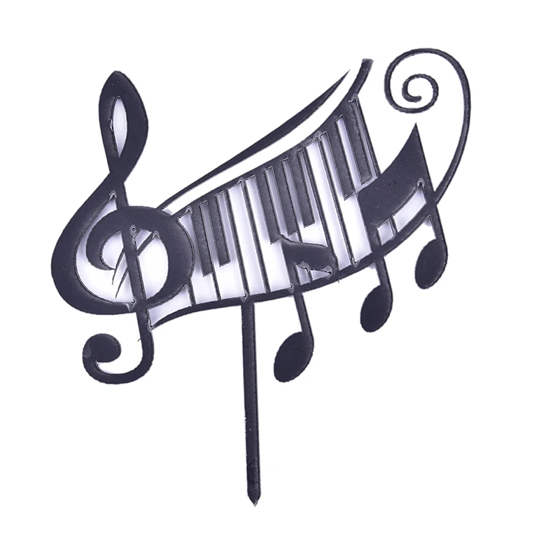 

New Musical Note Acrylic Cake Topper Gold Music Festival Cake Topper For Wedding Birthday Music Party Cake Decorations Supplies