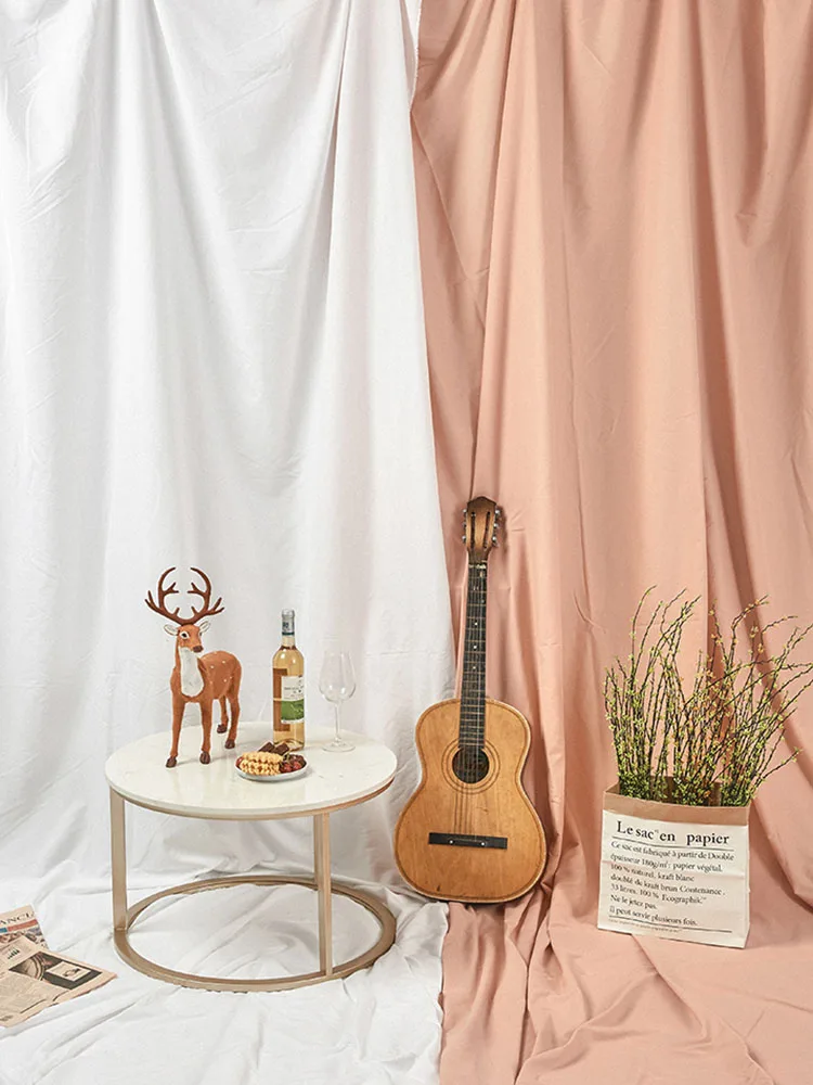 Рождественский фон для фотосъемки тканевый реквизит Ins стиль белый серый розовый