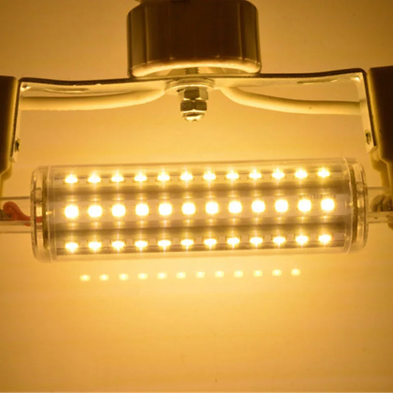 Светодиодная лампа R7S 15 Вт 30 40 50 110 В 220 Cob R7s Led 118 мм 78 с регулируемой яркостью вместо