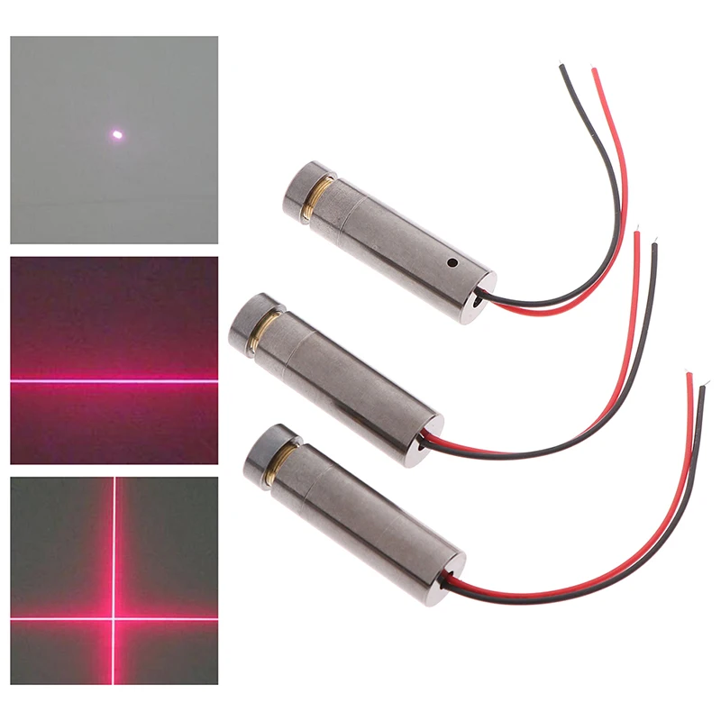 650 нм 5 МВт красная точка/линия/Крест лазерный модуль головка стеклянный объектив