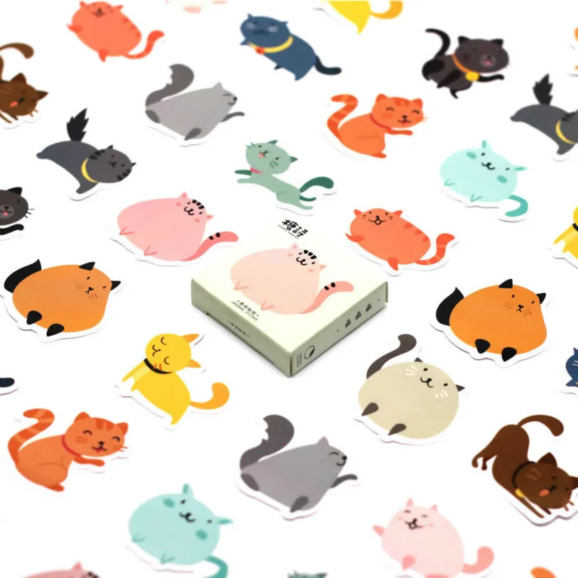 Для выведения токсинов 40 шт Карамельный цвет в виде толстого кота Памятки