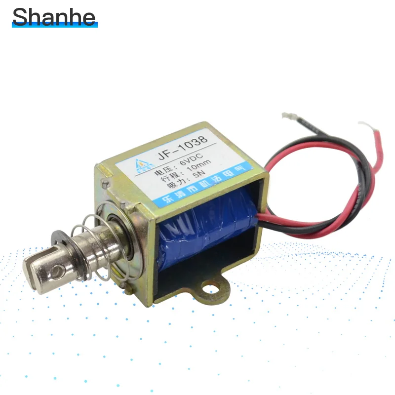 JF 1038 DC 12V 24V 10mm 5N Pull Open Coil Form электромагнитный привод|Детали генератора и