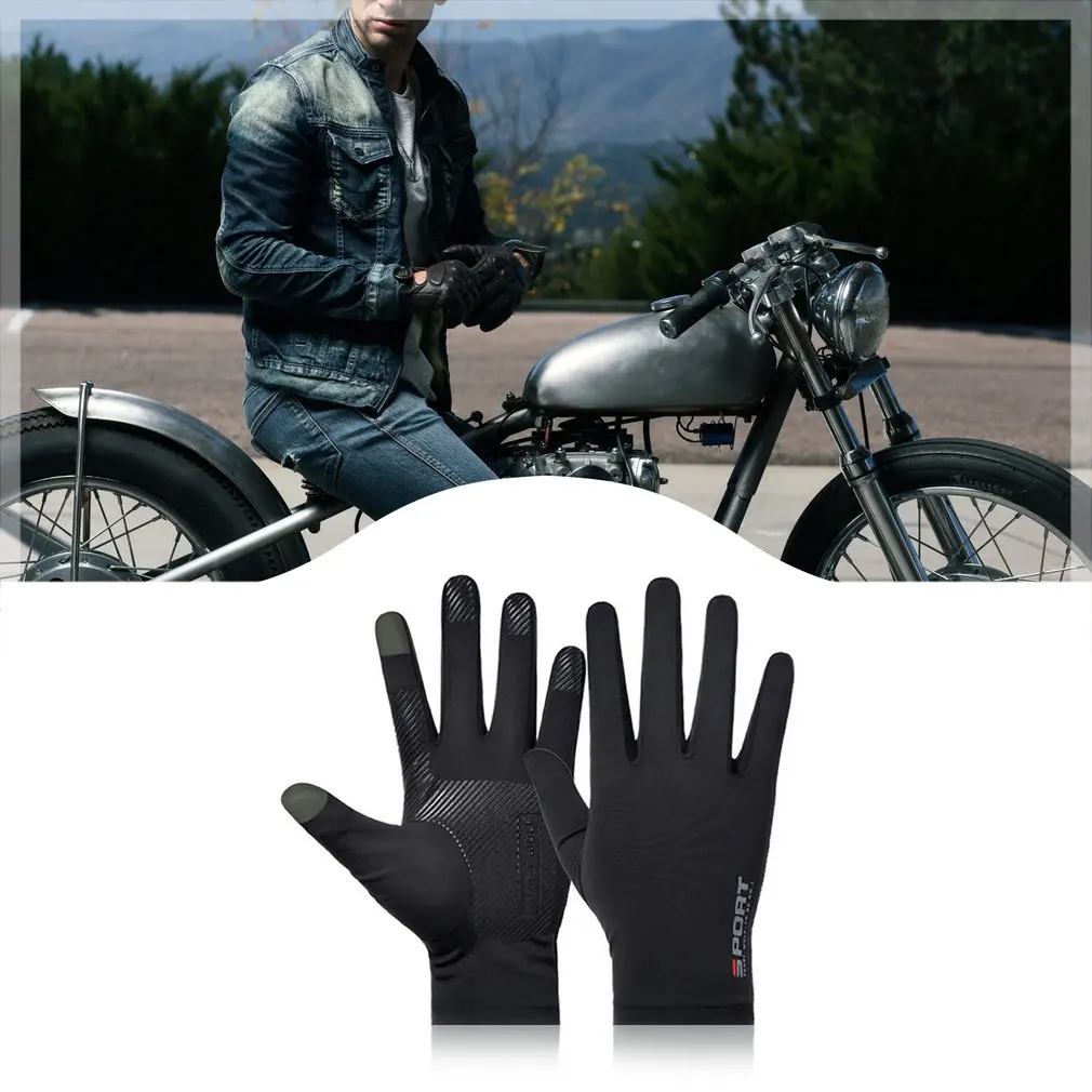 

Sunscreen Gloves For Men And Women Driving And Fishing Anti-Ultraviolet Ice Silk Gloves Non-Slip Riding Half-Finger