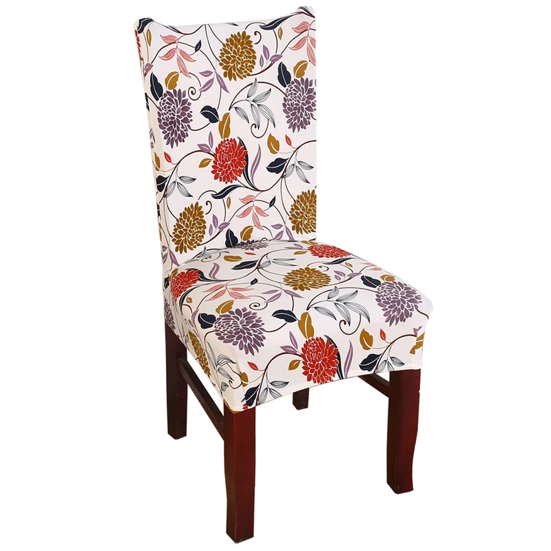 

New Removable Elastic Stretch Slipcovers Short Dining Room Chair Seat Cover Decor(Back Height: 45~60cm,Seat Length: 45~55cm,Seat