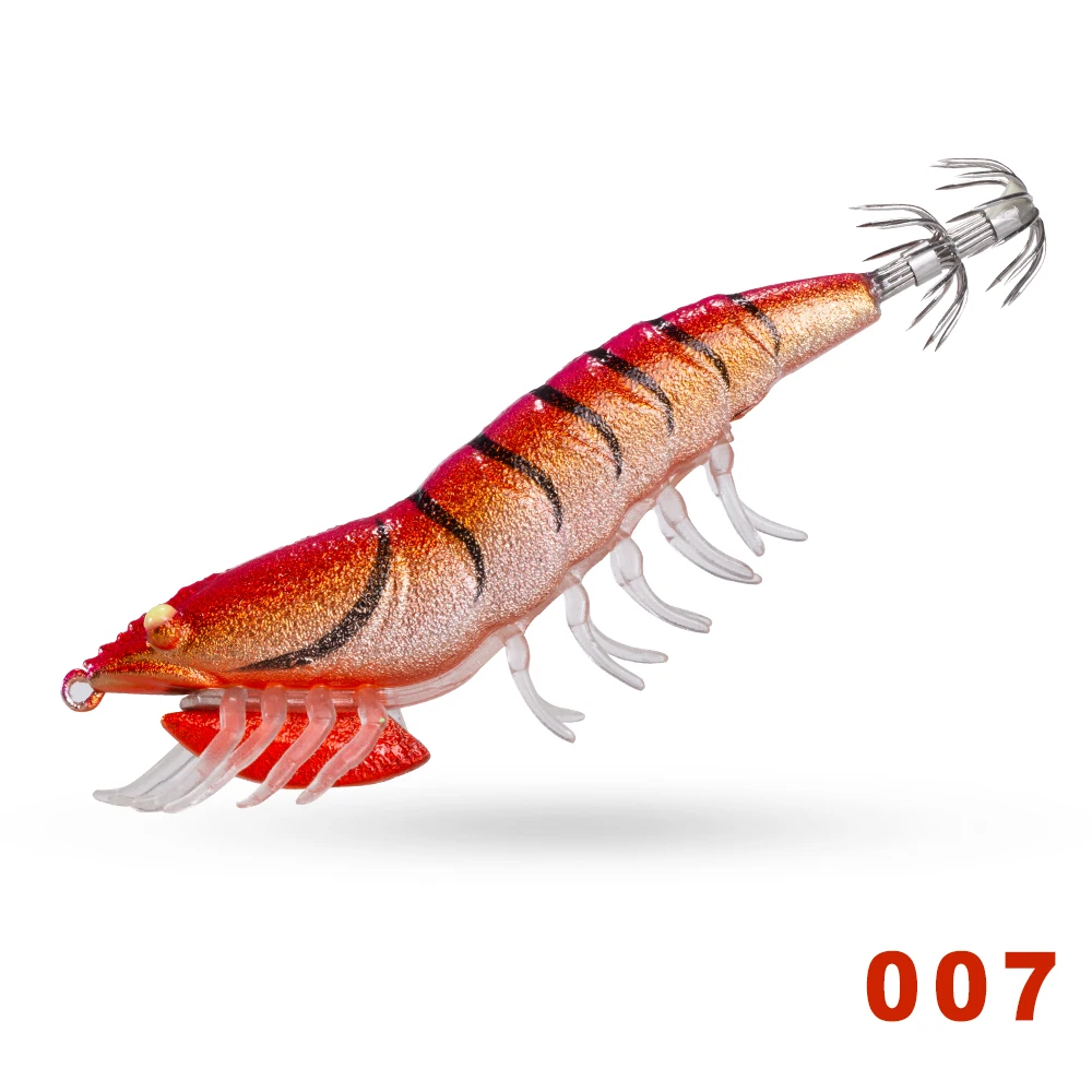 Hunthouse EGI крючок креветки приманки 11 см 20g для рыбалки кальмары leurre squid egi Осьминог Каламар приманку Жесткий каракатицы приманка - Цвет: 007