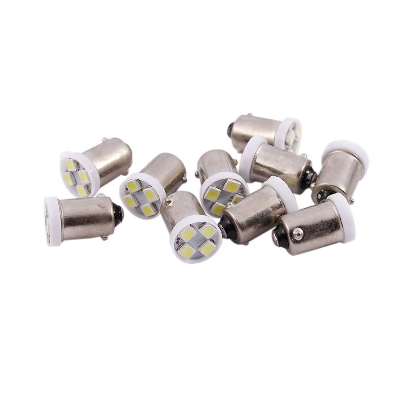 

10 x T11 BA9S 4 LED 3528 SMD Auto Bulb H5W Car Lamp White 5000K DC 12V