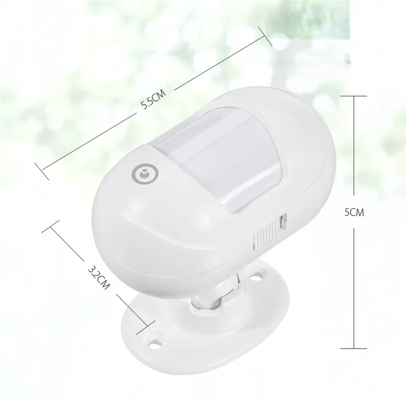 

DIGOO DG-ZXP21 Mini 433MHZ Wireless Infrared Detection PIR Sensor 360 Rotatable Compatible with HOSA HAMA Security Alarm System