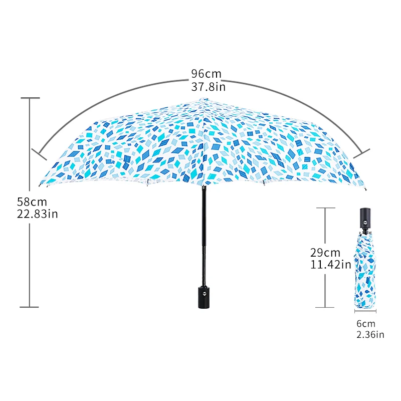 Зонт-тройка женский ветрозащитный в японском стиле | Дом и сад