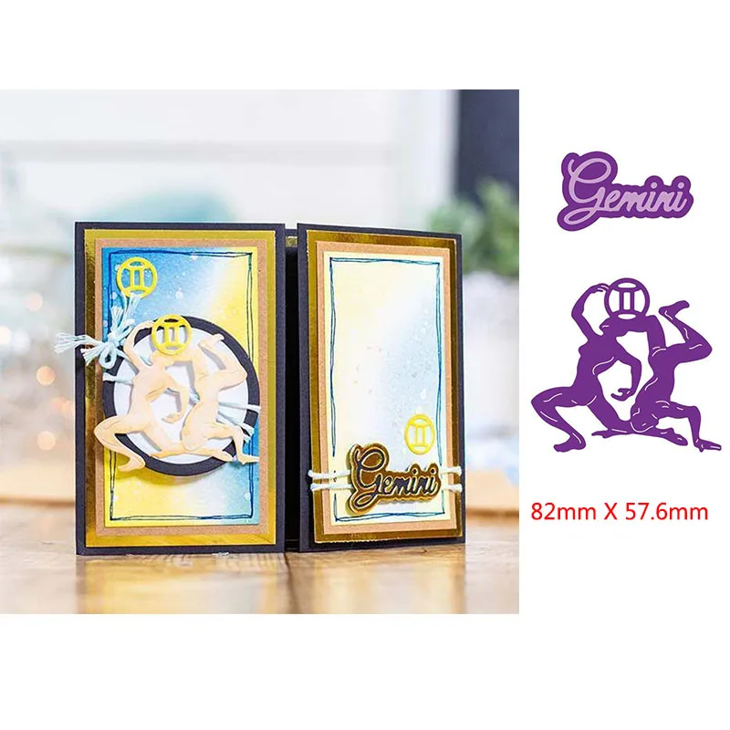 

Gemini Constellations Series 2020 New Metal Cutting Dies Scrapbooking DIY Card Album Paper Decoration Craft Embossing Die