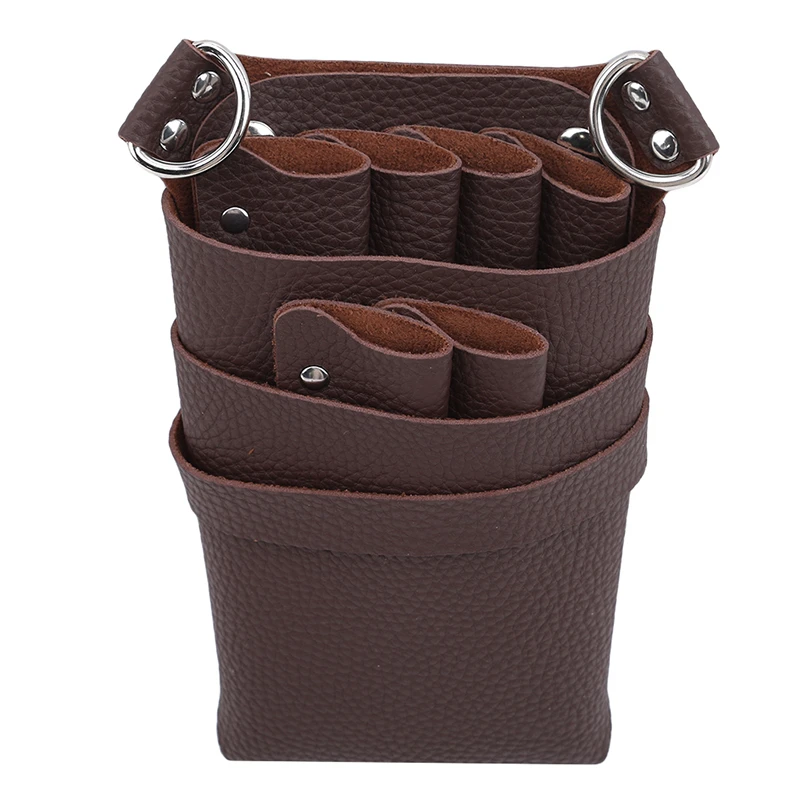 

PU Leather Bag Case With Adjustable Belt Belt For Storing Hairdressing Tools Scissors Clips Holster Combs High Capa New