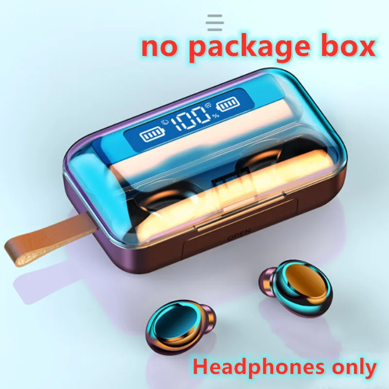 

F9-5 Bluetooth 5.0 TWS Wireless Binaural Bluetooth Earphone with Charging Box & Support Call & LED Digital Display(Black)