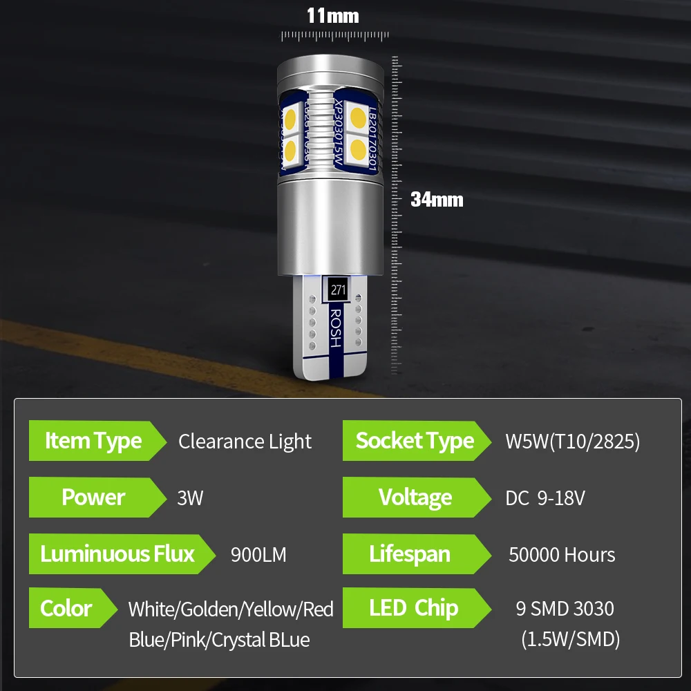 2pcs LED Parking Light W5W T10 Canbus For Mercedes Benz A B C Class W168 W169 W246 W242 W245 W202 W203 W204 C204 S202 S203 S204 - купить по