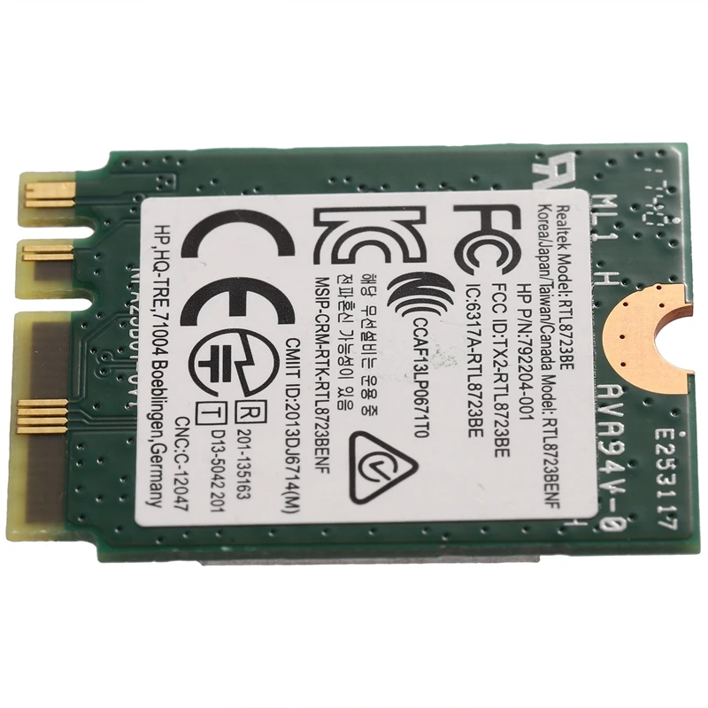 Беспроводной адаптер для Realtek RTL8723BE 802.11N WiFi карта Bluetooth 4 0 NGFF SPS 843338-001 300 Мбит/с |
