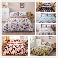 nordic luxury warm bedding simple duvet cover set new popular plaid pillowcase large multi size home comfortable bed sheet