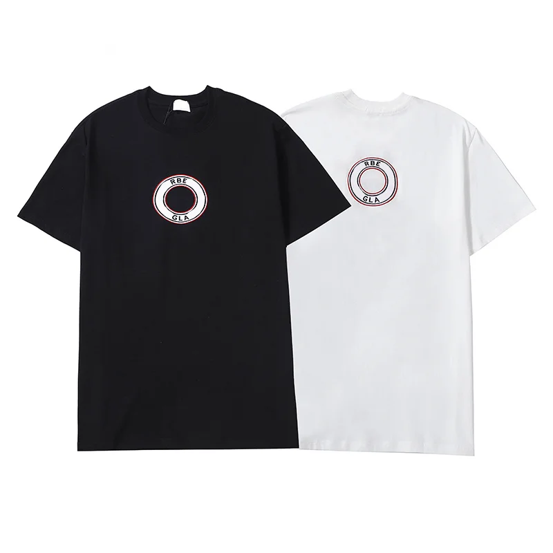 

new men's summer and women's breathable T-shirt loose trend thin short sleeves.