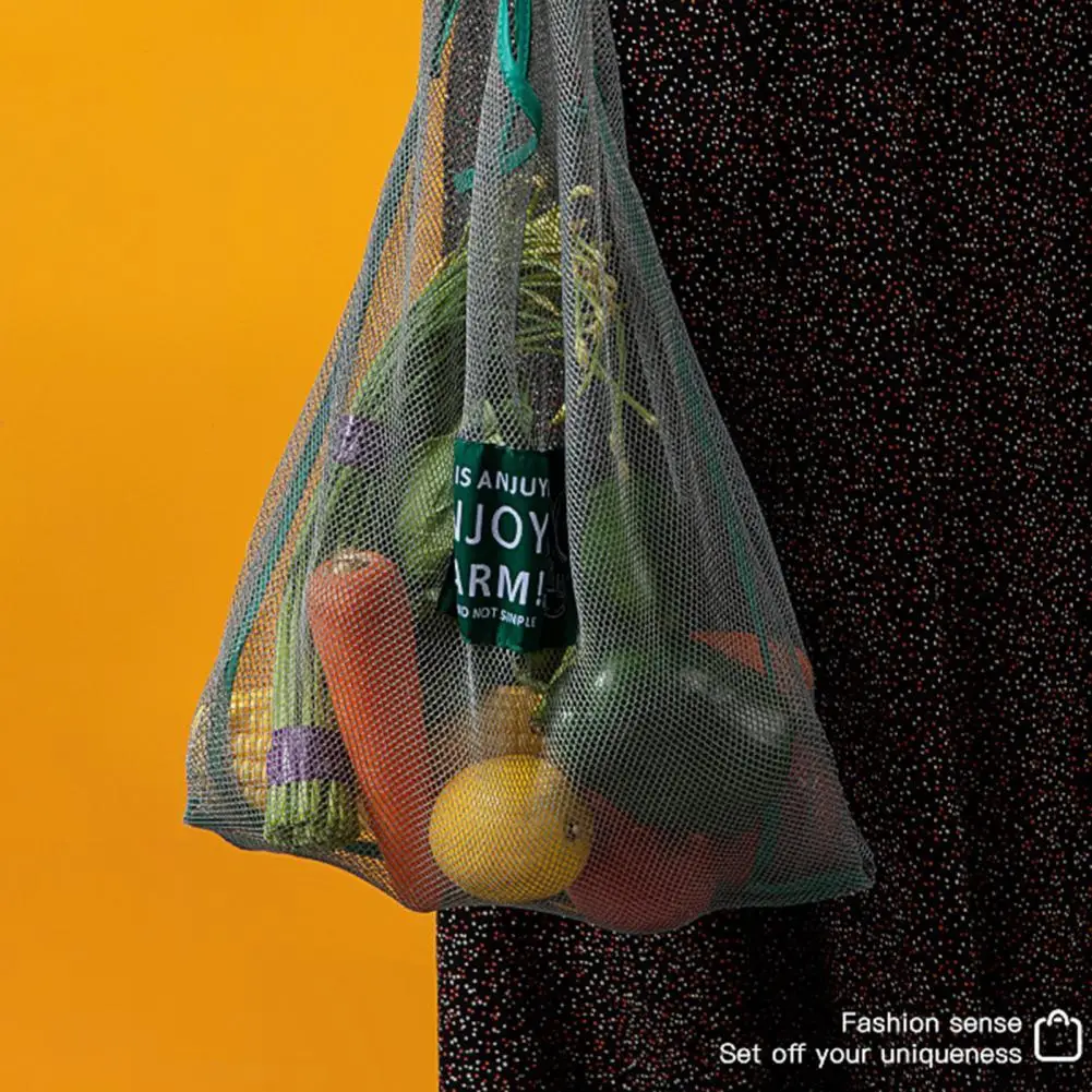 

Useful Mesh Bag Protable Ventilated Shopping Handbag Food Mesh Bag Vegetable Net Bag Net Bag