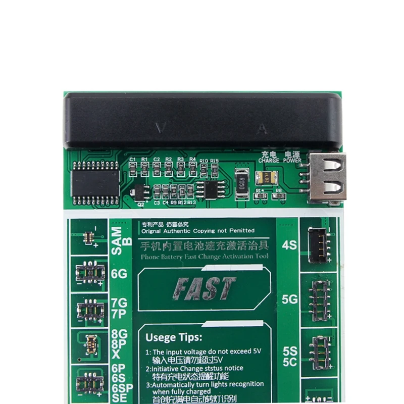 W208A+ Smartphone Battery Fast Charging And Activated Board 2 In 1 Test Cable For Iphone X 7 6 6S Plus 5 5S 5C Se 4 4S | Электроника