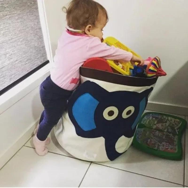 

Fu-Honey Foldable Canvas Storage Baskets Box , Organizer Bags With Big Capacity For Clothes, Toy, Bedding, Towels