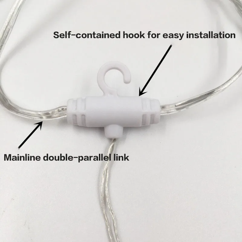 1 5*2 м Радужный СВЕТОДИОДНЫЙ занавес струнный светильник вечерние праздничные