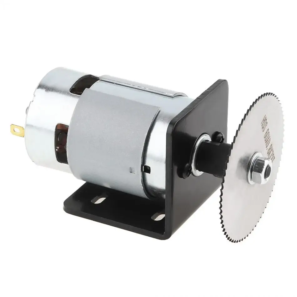 12-24V дрель 775 мотор Круглопильный Станок комплект с шариковым подшипником Монтажный кронштейн и 60 мм пилы для резки/полировальный станок лазерной гравировки