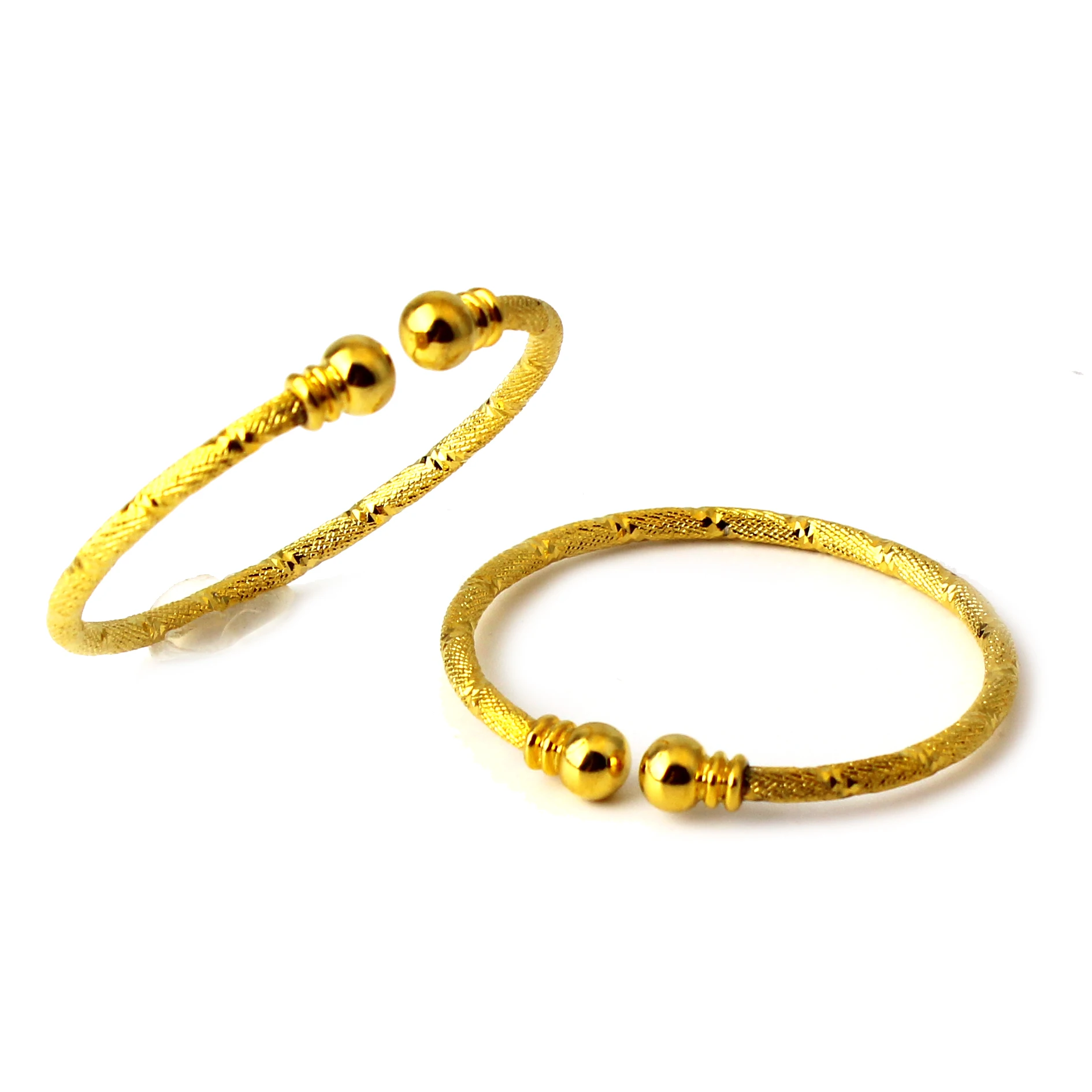 Фото FS Charm Новые модные ювелирные изделия Модные круглые браслеты с покрытием 18K для подарка ребенку №4