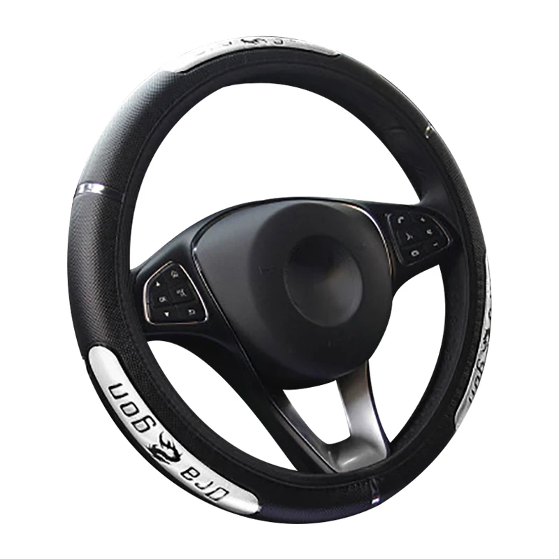 Автомобильные чехлы на руль новинка 100% отражающая искусственная кожа эластичная