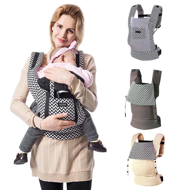 Baby Carrier Ergonomic Infant Backpack Carrier Front/Back Facing Cotton Toddler Wrap Carrier Kangaroo Newborn