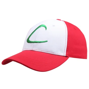 Ash Ketchum Cosplay Hat Embroidery Baseball Cap Adjustable