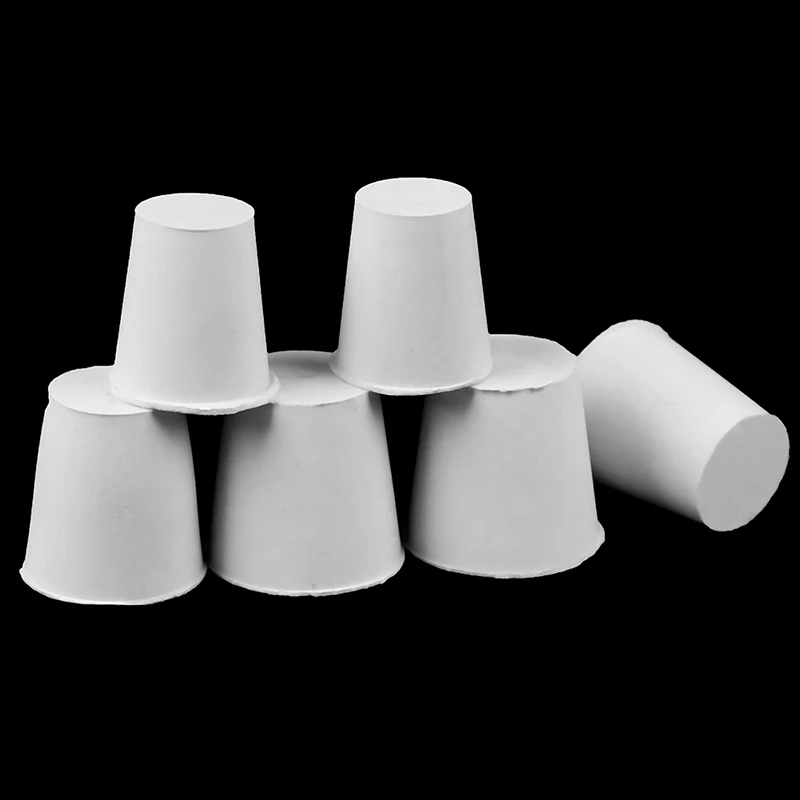 2 Pcs White Silicone Rubber Plug Stopper With Hole Airlock Bubbler Valve Wine Brew | Дом и сад