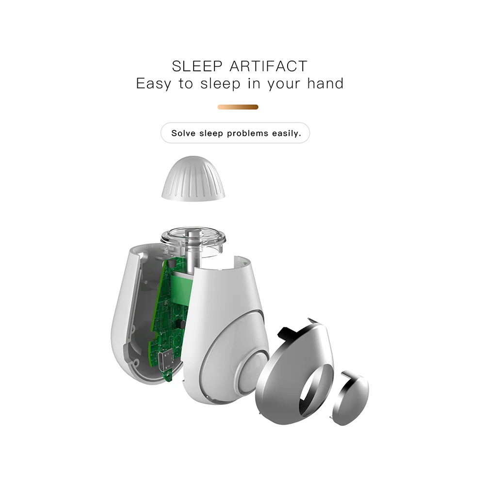 

Usb Charging Microcurrent Sleep Holding Sleep Aid Instrument Pressure Relief Sleep Device Hypnosis Instrument Massager And Relax