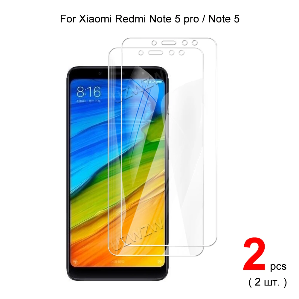 For Xiaomi Redmi Note 5 Pro / 5 Premium Tempered Glass Screen Protector Protective Film HD Clear Guard