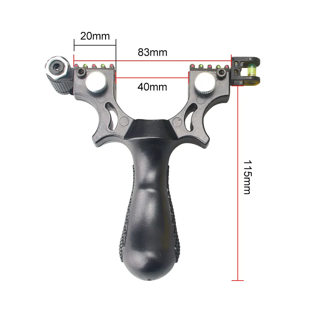

Laser Aiming Slingshot Equipped with Level Instrument Laser Pointer for Outdoor Sports Hunting Using High Precision Catapult