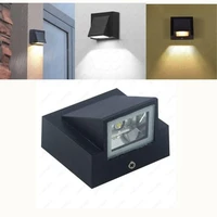 led wall lamp single head 5w 10w cob porch wall sconce light indoor outdoor landscape lighting ac110 220v