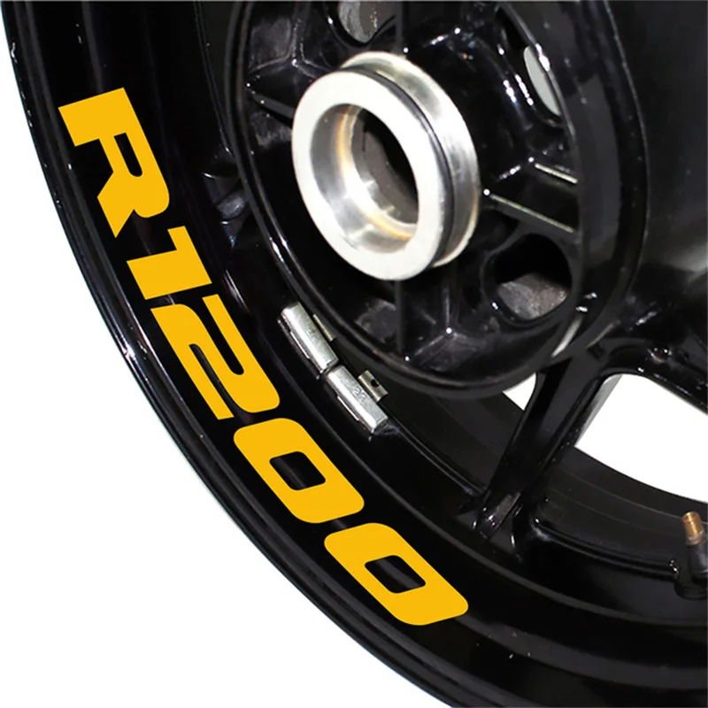 

Motorcycle Waterproof Custom Refit Decoration Front/Rear Wheel Rim Edge Sticker Decal Reflective Protection For BMW R1200 r1200